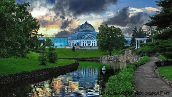 conservatory storm clouds
